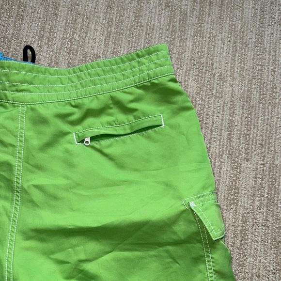 Vineyard Vines Green Lined 7" Inseam Drawstring/Velcro Board Shorts Men Size 35 - Picture 4 of 9